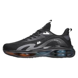 回力男鞋2026夏季新款气垫减震厚底耐磨黑武士透气运动跑步鞋男款