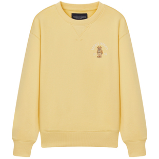 TeenieWeenie小熊女装卫衣26春季新款休闲学院风萌趣刺绣圆领上衣