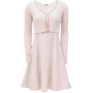 【ONLY奥莱】春季新款时尚针织收腰伞裙套装短裙连衣裙女