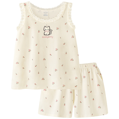 睡衣女款2025新款背心短裤套装