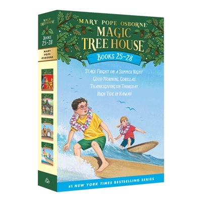 正版 神奇树屋 英文原版25-28册 Magic Tree House 9-12 英语探险文学小说美国中学生课外阅读章节桥梁书 magictreehouse儿童图书