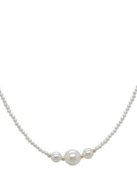 法式轻奢复古超仙小珍珠锁骨项链