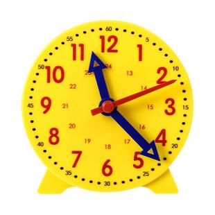 儿童钟面模型学生用3三针联动小学数学教学教具中号一二年级小学生数学用具认识时间蒙氏