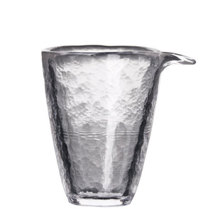 手工甩制 锤纹耐热玻璃公杯匀杯 加厚公道杯 普洱分茶器水晶茶杯