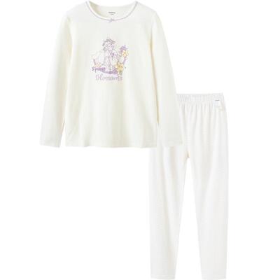 巴拉巴拉女童秋衣秋裤儿童内衣套装睡衣中大童棉毛衫