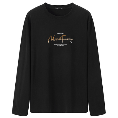 新款纯棉长袖T恤,百搭又舒适!