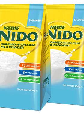 关晓彤雀巢奶粉nido脱脂400g高钙
