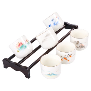 高温德化白瓷茶杯套装6只大号家用茶具茶碗功夫茶品茗杯羊脂玉瓷