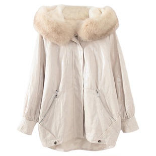 保暖抗寒时尚派克服厚外套鸟撤柜女装 一线品牌 正品剪牌清仓Z007