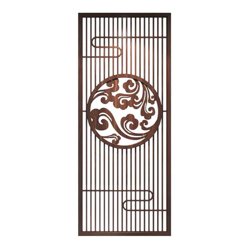 新中式实木月亮门隔屏
