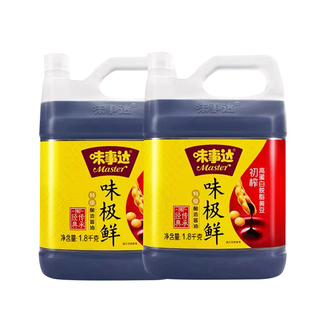 味事达味极鲜1.8kg大桶商用家用特级酿造酱油烹饪凉拌菜调味生抽