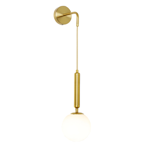 后现代玻璃圆球壁灯美式复古简约个性床头客厅走廊楼梯卧室北欧灯