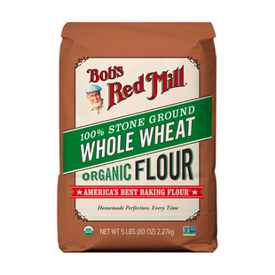 鲍勃红磨坊美国进口有机全麦高筋面粉专用吐司面粉烘焙家用面包粉