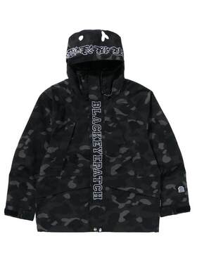 刺绣满印迷彩连帽夹克外套BAPE