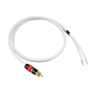 单莲花音响喇叭线低音炮接卫星箱2.1主副有源音箱RCA音频连接裸线