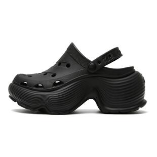 DAPHNELAB棒棒糖洞洞鞋联名款厚底增高轻质洞洞鞋外穿时尚拖鞋