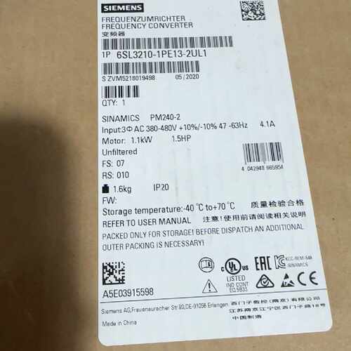溢价-6SL3210-1PE13-2UL1  13-2AL1  全