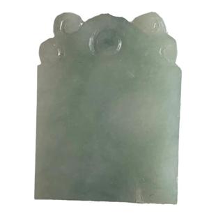 缅甸翡翠吊坠天然A货冰糯如意同心锁吊坠如意挂件同心锁吊坠挂件