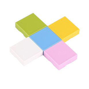 大颗粒积木配件2X2墙边框平面马赛克薄砖片光面字母方块儿童玩具