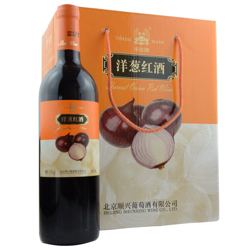 北京特产丰收洋葱750ml6瓶红酒