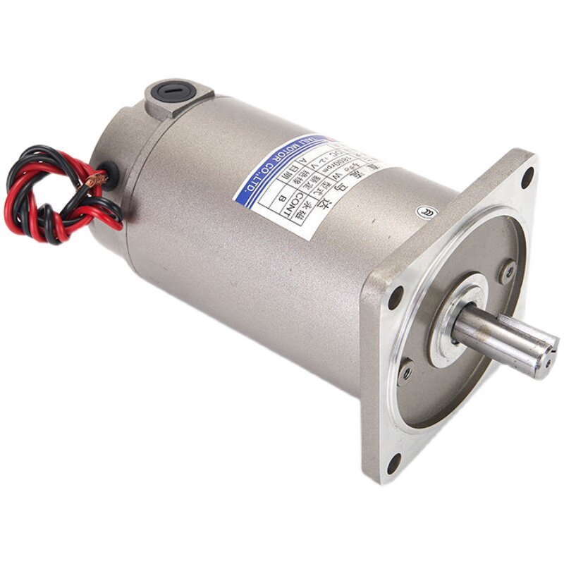 直流光轴电机12v24v高速可调速正反转微型1800转马达可配涡轮蜗杆