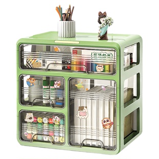 抽屉式桌面收纳盒办公室书桌工位整理柜杂物文具零食置物架储物箱