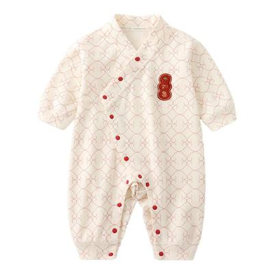 纯棉如意爬服四季连体衣