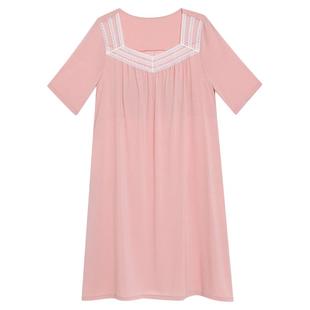 【冰牛奶系】爱慕抗菌短袖短裤带胸垫莫代尔睡裙睡衣女家居服套装