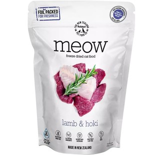新西兰MEOW无谷冻干脱水干猫粮鸡肉帝王鲑牛肉羊肉鳕鱼负鼠280g