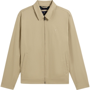 Brooks Brothers/布克兄弟男士春夏季款翻领刺绣logo行政夹克外套