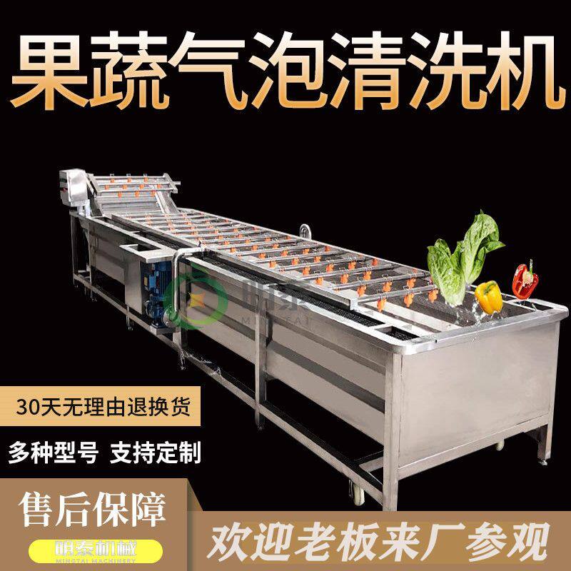 小龙虾气泡清洗机  小龙虾清洗蒸煮加工流水线设备 油炸洗虾机器