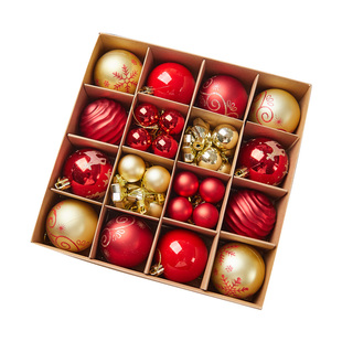 圣诞树装饰品挂件圣诞球挂饰圣诞节氛围场景布置套餐diy小配饰