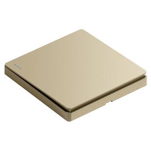 国际电工86型金色开关插座面板三开双控墙壁暗装四开双控双联开关