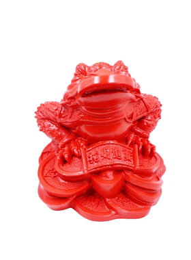 朱砂金蟾摆件吉祥物办公桌玄关