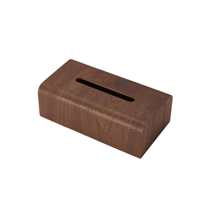 胡桃木质纸巾盒客厅商用定制LOGO