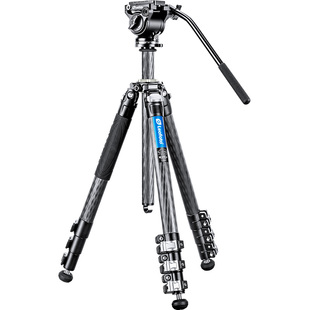 LEOFOTO徕图黑曼巴LV-284C单反相机专业摄像影像液压云台便携碳纤维三脚架