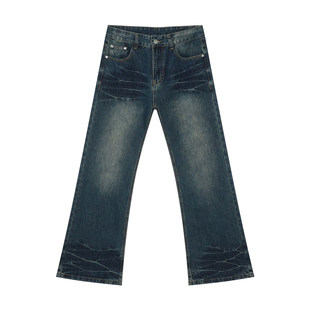 PUBLIC RADIO｜COWBOY系列美式复古水洗牛仔喇叭裤90S日式微喇款