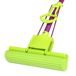 妙洁拖把家用一拖净吸水海绵头拖布卫生间胶棉懒人免手洗滚轮挤水