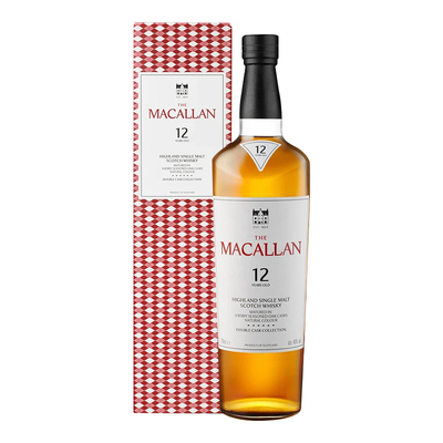 MACALLAN/麦卡伦12年蓝钻双桶700ML苏格兰单一麦芽威士忌进口洋酒