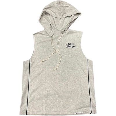 Nike/耐克官方正品Hops新款男灰色合身棉连帽无袖背心DH7442-050