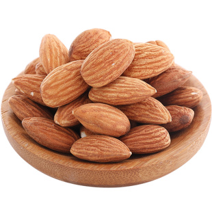 年货坚果零食原味生熟美国大杏仁扁桃仁无壳巴旦木仁烘焙盐焗500g
