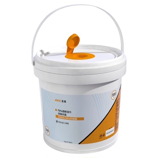 吉客巨无霸大桶装消毒湿巾75度酒精湿纸巾一次性卫生湿巾家用商用