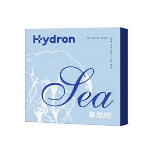 【自营】海昌sea月抛透明隐形近视眼镜2片装水润进口官方非美瞳