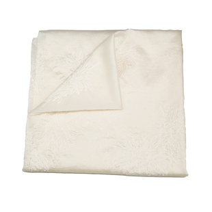 轻奢天丝棉绣花布料春夏棉布白菊刺绣吊带连衣裙衬衫服装设计面料