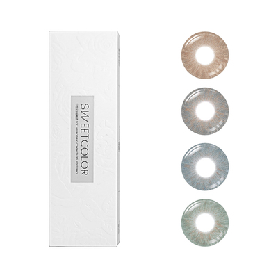 高定系列】SweetColor美瞳日抛10片无锁边5D虹膜混血欧美隐形眼镜