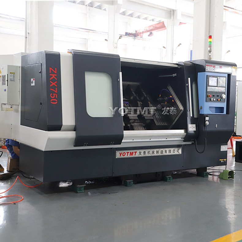 友泰ZKX750平端面打中心孔机床斜式铣打机钻机械高效高精度数控