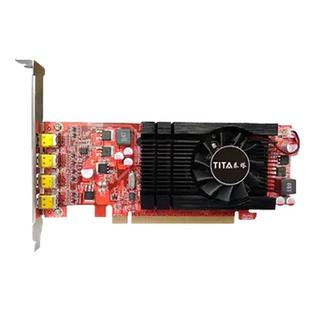 泰塔全新4屏炒股分屏投影监控拼接 多屏显卡 HD7600 DP/HDMI/VGA