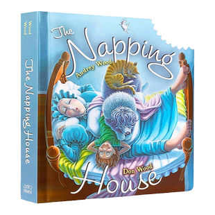 打瞌睡的房子 The Napping House 英文原版绘本 廖彩杏吴敏兰书单纸板书 韵文大师Audrey Wood
