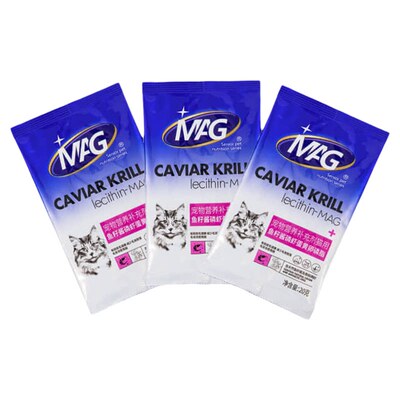 MAG U+系列鱼籽酱磷虾蛋黄卵磷脂宠物猫用鱼油软磷脂美毛20g*3