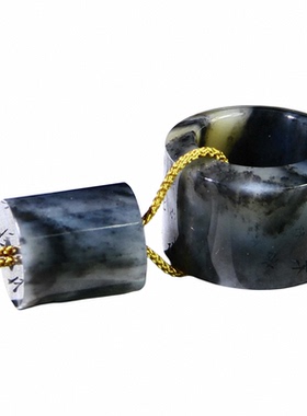 白玉籽料红皮青花手镯